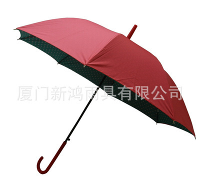 【供应双层直骨伞,直骨礼品伞,直骨雨伞,广告伞,可来样订做】价格,厂家,图片,雨衣,厦门新鸿雨具-
