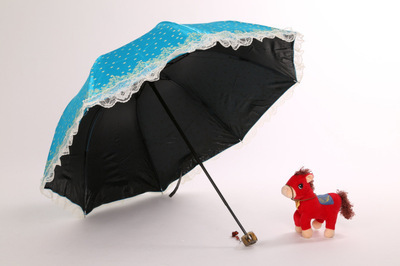 创意折叠晴雨伞 公主伞与科技美学的完美结合